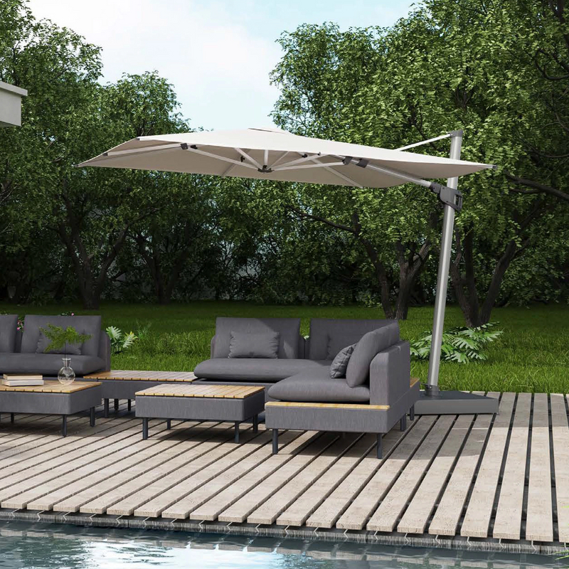 8602 Stylish Cantilever Parasol 300X300cm