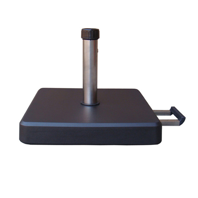 35kg Square Concrete Parasol Stand with Luggage Handle