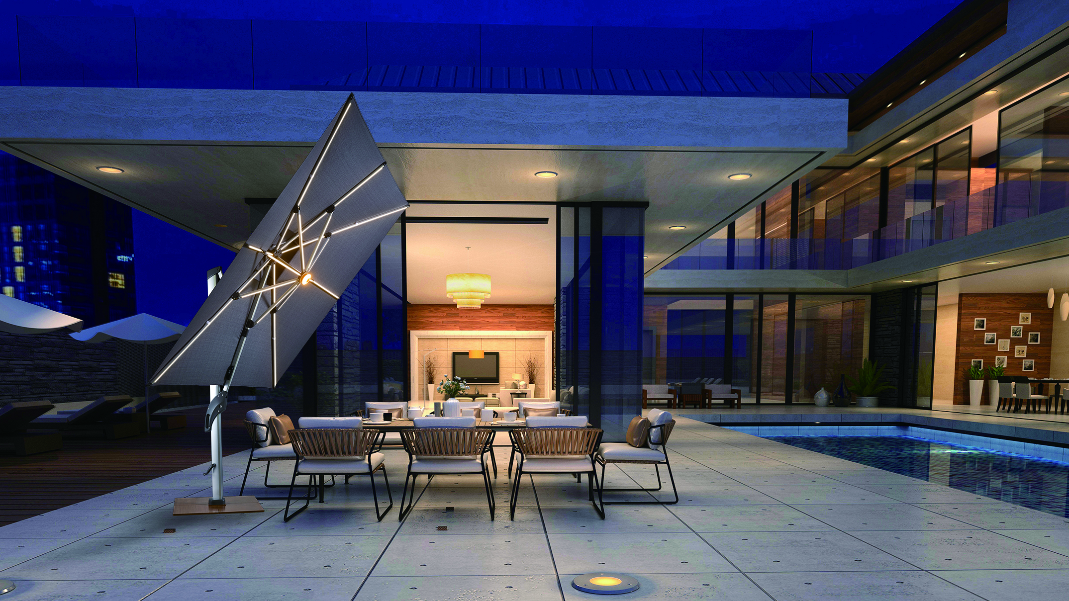 8605-300X300CM Cantilever Parasol